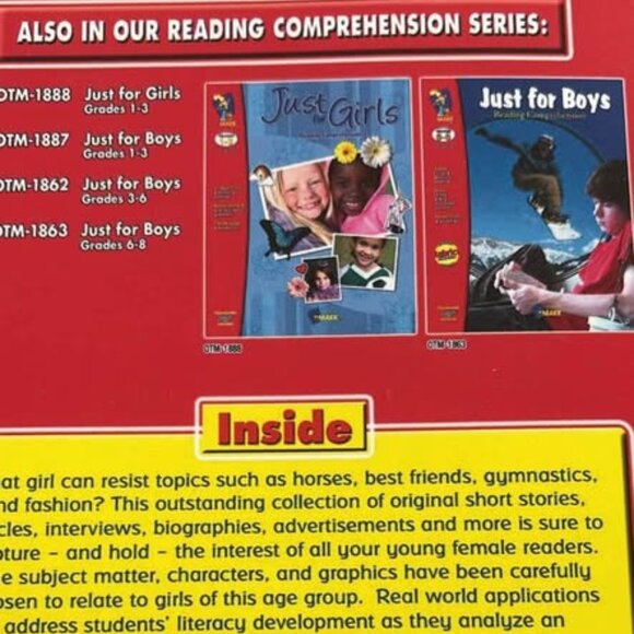 JUST GIRLS READING COMPREHENSION - Picture 2 of 7